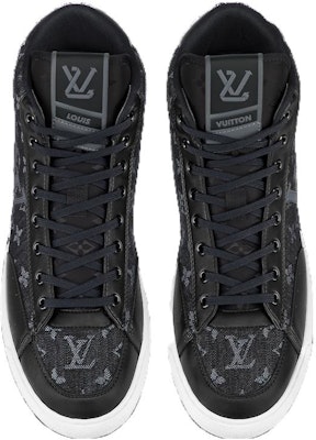 Sepatu Louis Vuitton Charlie Ankle 'Denim Hitam Monogram' 1AARCC Order Sepatu Louis Vuitton Charlie Ankle 'Denim Hitam Monogram' 1AARCC