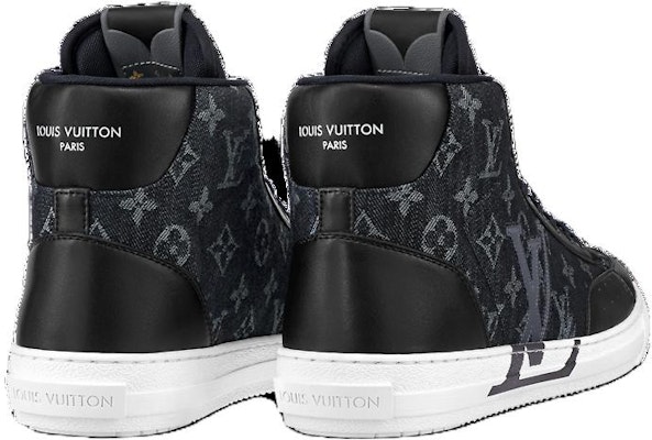 Sepatu Louis Vuitton Charlie Ankle 'Denim Hitam Monogram' 1AARCC Lookbook Sepatu Louis Vuitton Charlie Ankle 'Denim Hitam Monogram' 1AARCC