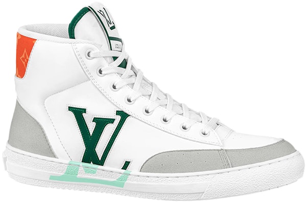 Sepatu Louis Vuitton LV Charlie Ankle 'Putih dengan Logo Hijau di Sisi' 1A9JM8 Order Sepatu Louis Vuitton LV Charlie Ankle 'Putih dengan Logo Hijau di Sisi' 1A9JM8