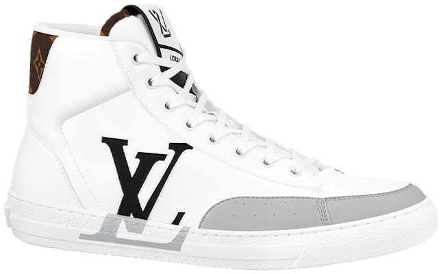 Louis Vuitton LV Charlie Ankle Sneakers 'Putih dengan Logo Hitam Abu Sisi dan Monogram Belakang' 1A9JMP Order Louis Vuitton LV Charlie Ankle Sneakers 'Putih dengan Logo Hitam Abu Sisi dan Monogram Belakang' 1A9JMP