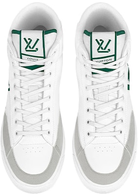 Sepatu Louis Vuitton LV Charlie Ankle 'Putih dengan Logo Hijau di Sisi' 1A9JM8 Lookbook Sepatu Louis Vuitton LV Charlie Ankle 'Putih dengan Logo Hijau di Sisi' 1A9JM8
