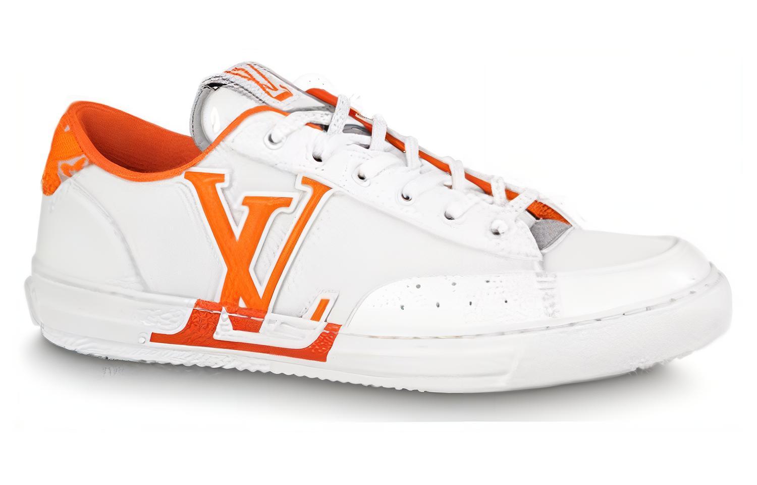 Order Louis Vuitton Charlie Sepatu Putih Jingga 1ABM1Q