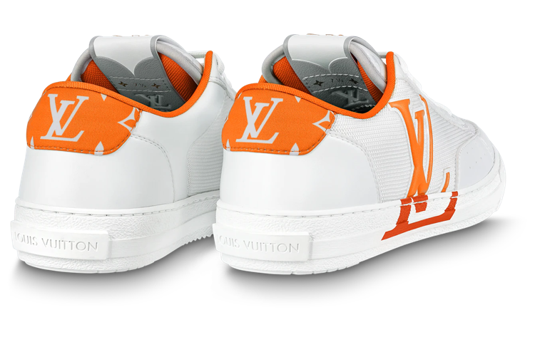 Lookbook Louis Vuitton Charlie Sepatu Putih Jingga 1ABM1Q