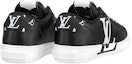 Shop LOUIS VUITTON Charlie 皮革 低筒 時尚板鞋 男女通款 黑色