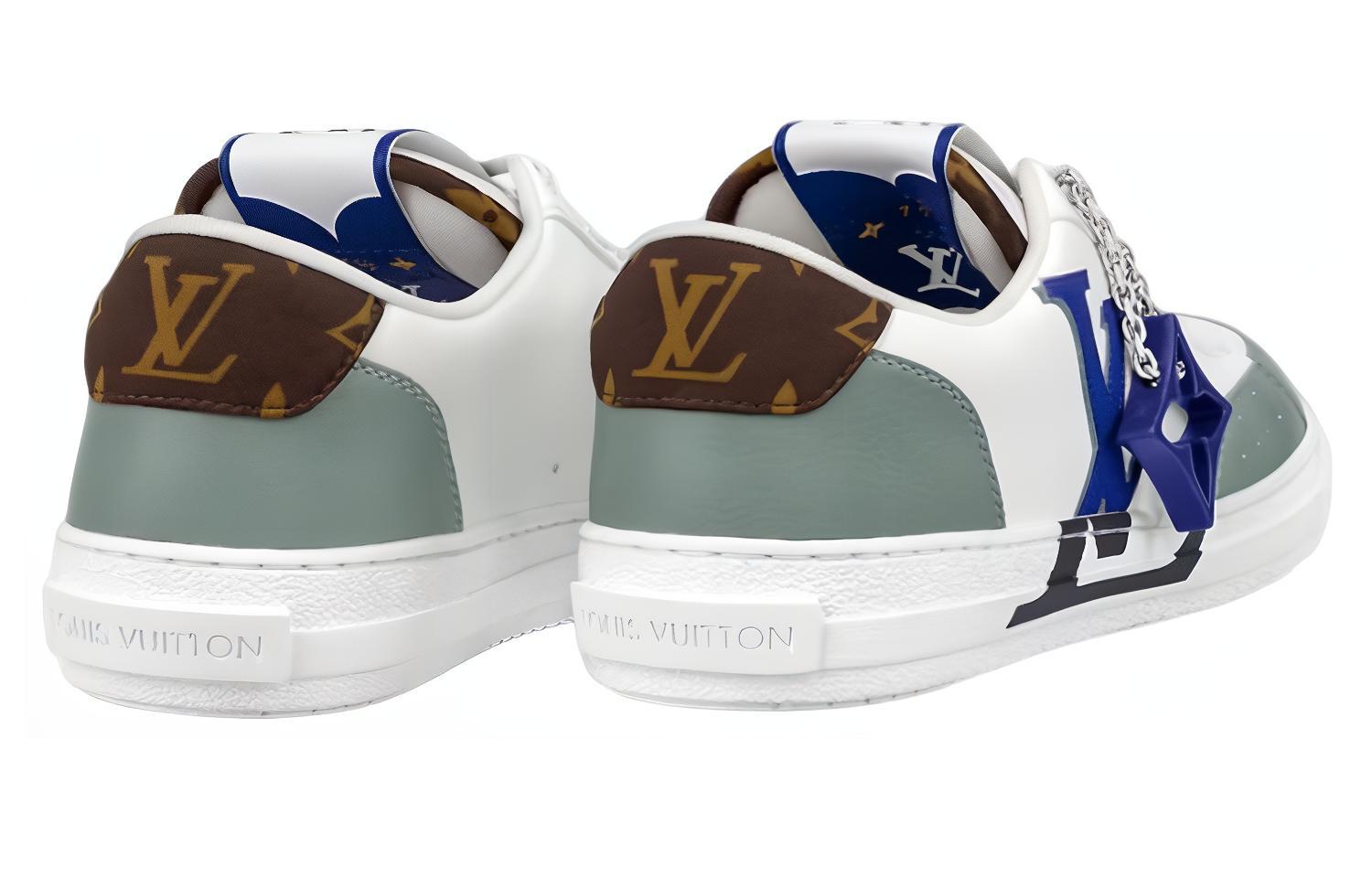 Lookbook Sneakers Louis Vuitton Charlie 'Putih Hijau Biru' 1ABYVN