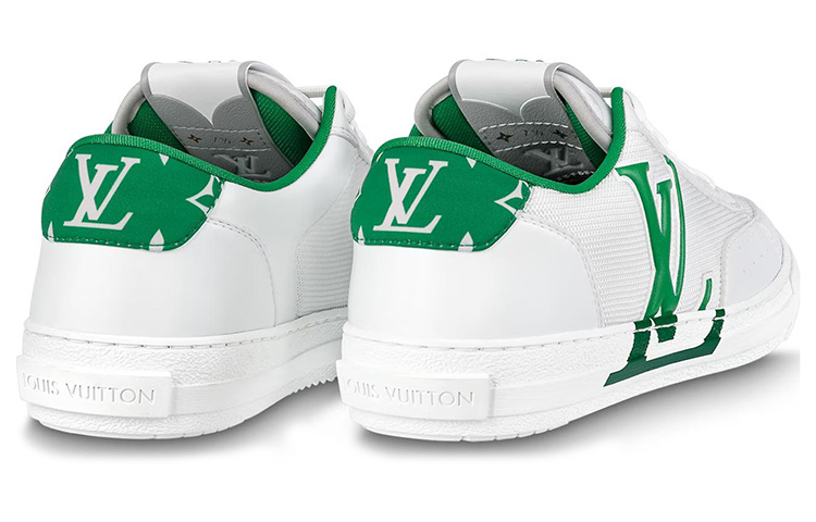 Shop Louis Vuitton Charlie Sneakers 'Putih dengan Hijau Dua Warna' 1ABM17