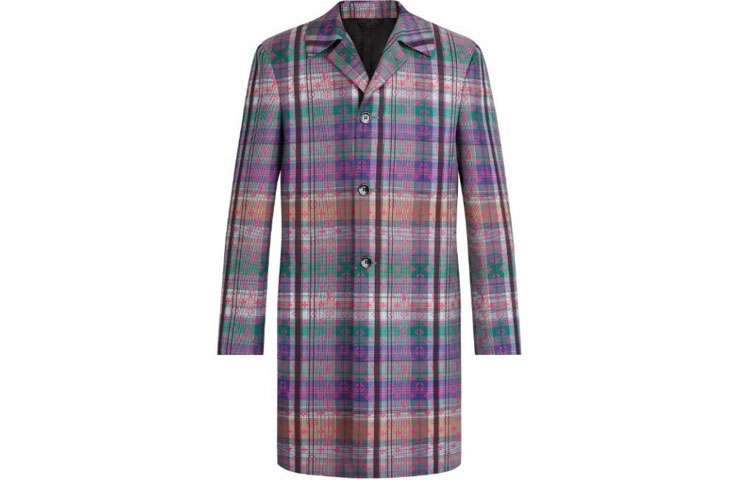Louis Vuitton Checked Mid-Length Coat Men’s Multicolor 1A8PAU 圖 2
