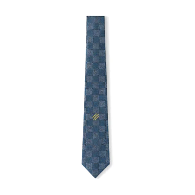 LOUIS VUITTON Checkered Tie Blue M79826