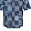 Sizing 루이비통 체크 데님 클래식 반팔 셔츠 블루. 1A8WBC