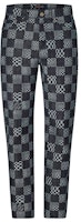 LOUIS VUITTON Checkered Slim Mid-Rise Button Jeans Grey 1A8X7R LOUIS VUITTON Checkered Slim Mid-Rise Button Jeans Grey 1A8X7R