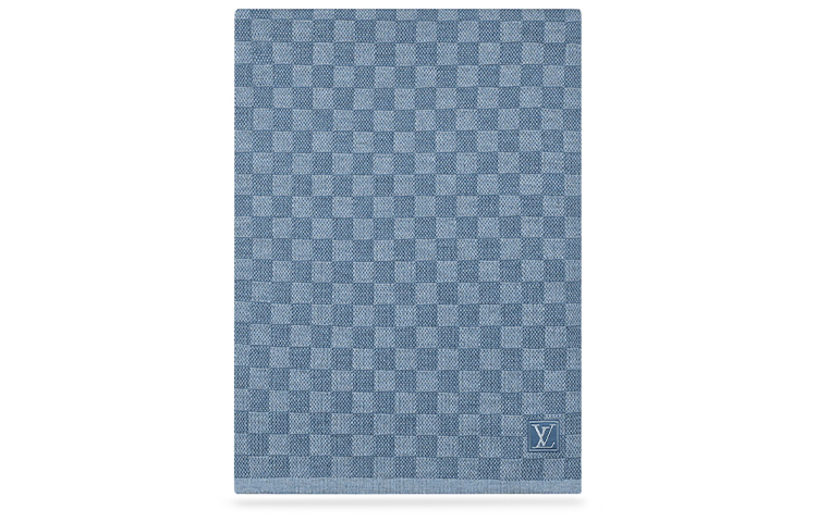 Louis Vuitton Checkered Wool Scarf Blue M70929 圖 5
