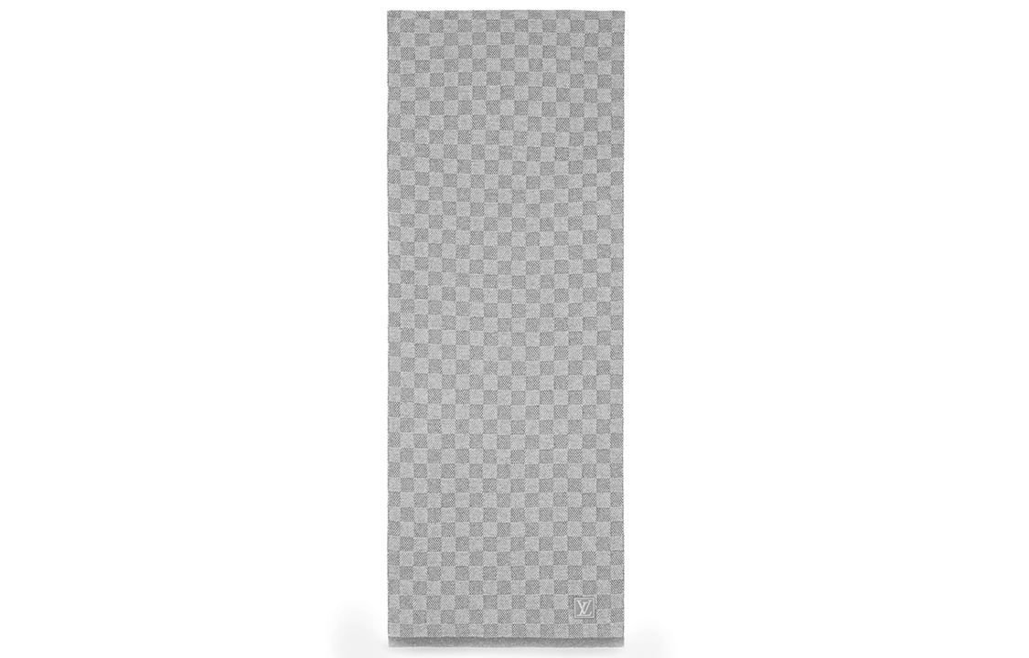 Louis Vuitton Checkered Wool Scarf Grey M70517 圖 3