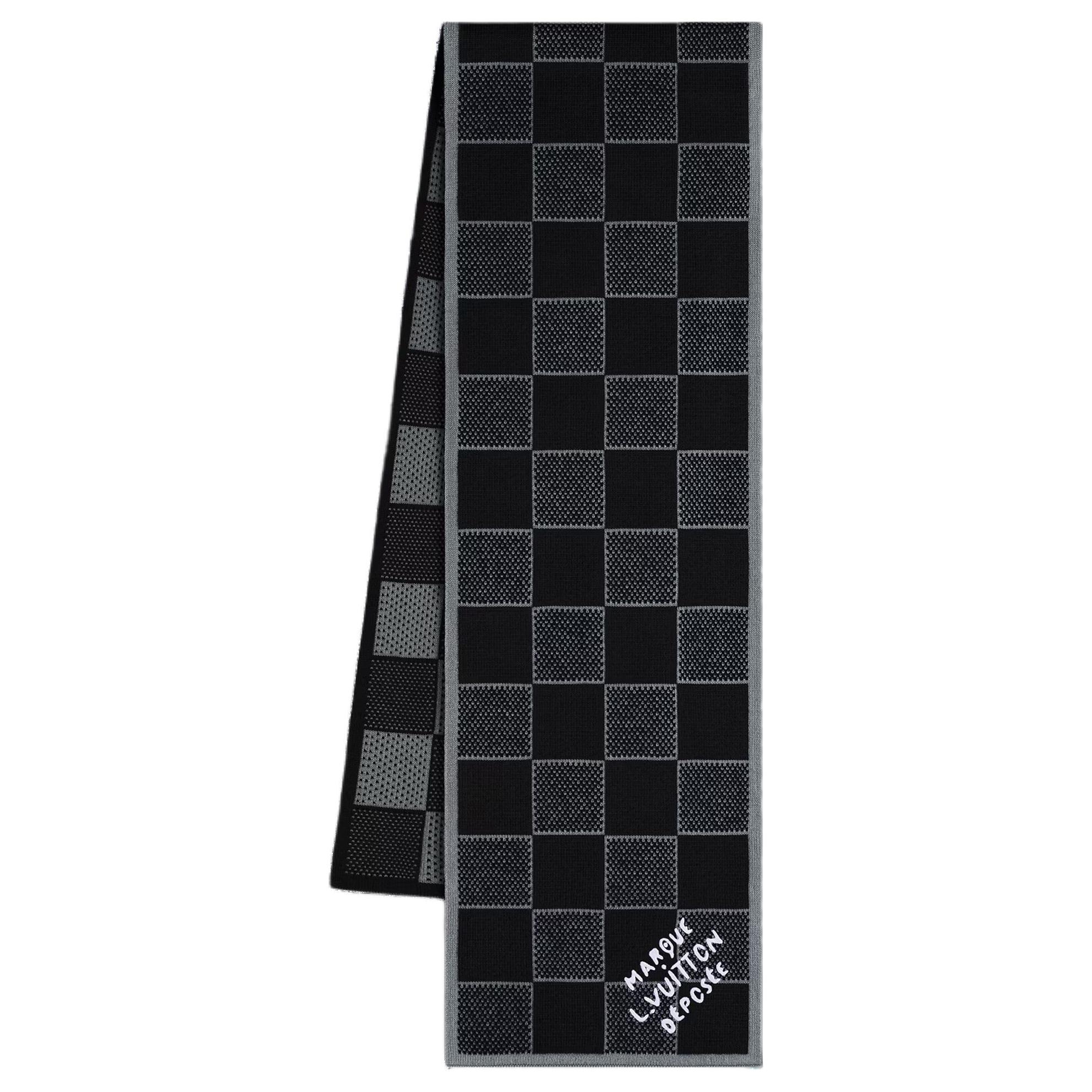 Order 路易威登格纹羊毛围巾 男女通用 黑色情侣款 M92664