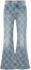 Buy LOUIS VUITTON Checkered Zipper Side Pocket Jeans Blue 1AFI22