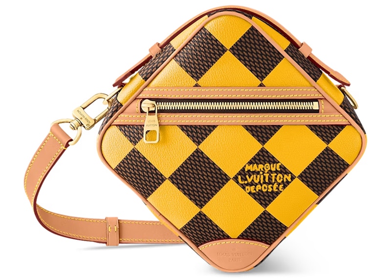 Louis Vuitton Chess Messenger Bag Damier Pop Jaune Mat