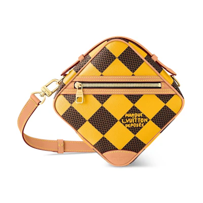 Louis Vuitton Chess Messenger Bag Damier Pop Jaune Mat