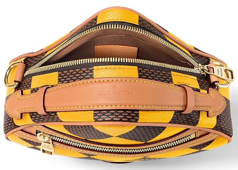 Lookbook 路易威登棋盤格信使包 Damier Pop 黃色款