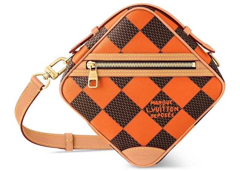 Louis Vuitton Chess Messenger Bag Damier Pop Orange
