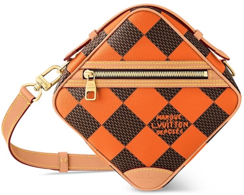 Louis Vuitton Chess Messenger Bag Damier Pop Orange Buy Louis Vuitton Chess Messenger Bag Damier Pop Orange
