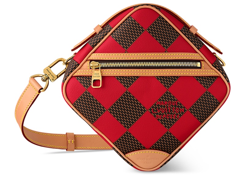 Louis Vuitton Chess Messenger Bag Damier Pop Red