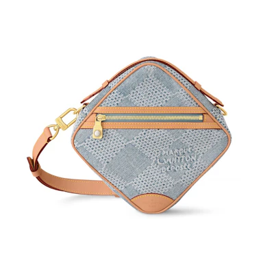 Louis Vuitton Chess Messenger Damier Denim 3D Blue Denim