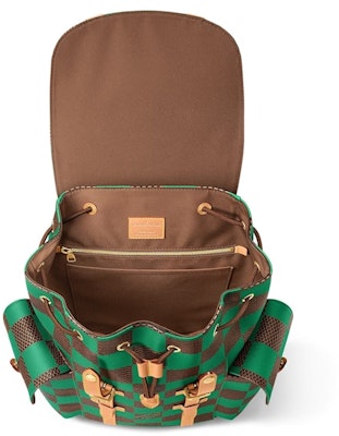Louis Vuitton Christopher MM Backpack Damier Pop Green Lookbook Louis Vuitton Christopher MM Backpack Damier Pop Green