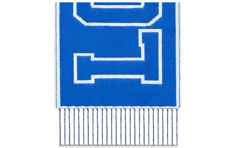 LOUIS VUITTON City Monogram Tassel Scarf Unisex Couples Edition M71318 圖 5