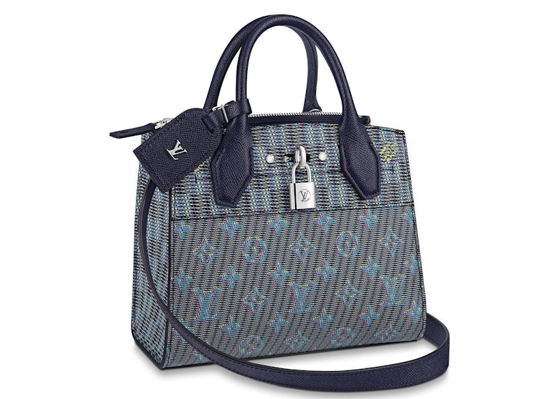 Buy 路易威登Monogram亮蓝色迷你City Steamer手袋