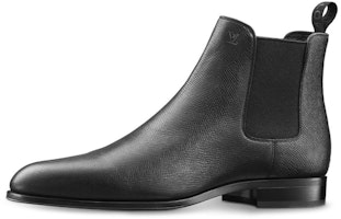 Louis Vuitton City Taiga Leather Ankle Boots 'Black' 1A3PE9 Louis Vuitton City Taiga Leather Ankle Boots 'Black' 1A3PE9