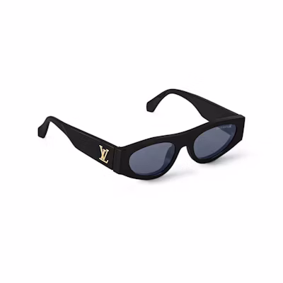 Louis Vuitton Clash Round Cat Eye Sunglasses Black/Gold