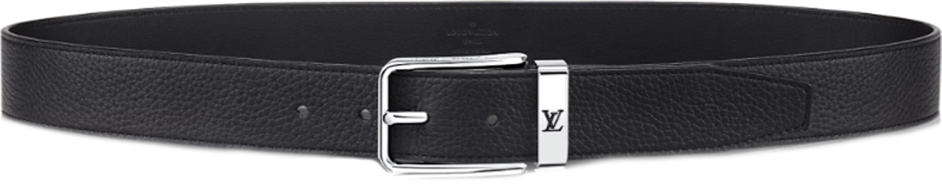 Cinturón Clásico de Piel Negra LOUIS VUITTON 3.5cm Ancho M8202T Order Cinturón Clásico de Piel Negra LOUIS VUITTON 3.5cm Ancho M8202T