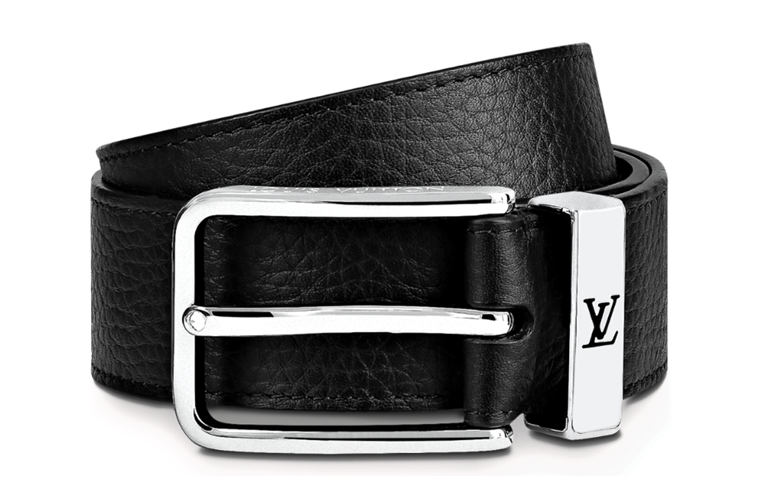 Lookbook Cinturón Clásico de Piel Negra LOUIS VUITTON 3.5cm Ancho M8202T