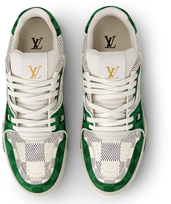 路易威登经典舒适系带低帮运动鞋‘白绿’ 1AC58B Lookbook 路易威登经典舒适系带低帮运动鞋‘白绿’ 1AC58B