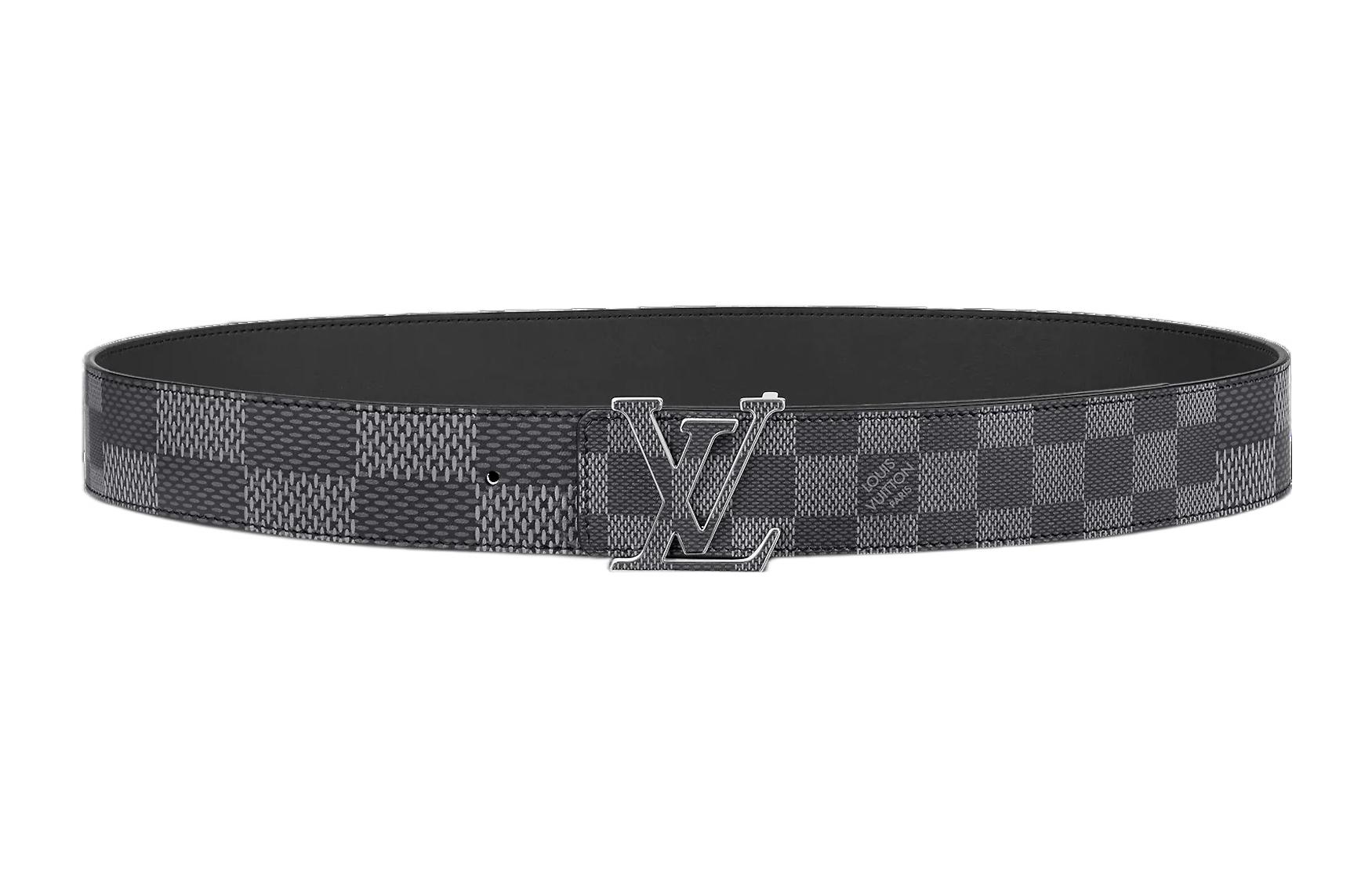 LOUIS VUITTON Classic Fashion Smooth Buckle Belt 4cm Wide M0340U