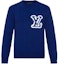 Order LOUIS VUITTON Sweater Wool Jacquard Crewneck Biru Klasik 1A7XOI