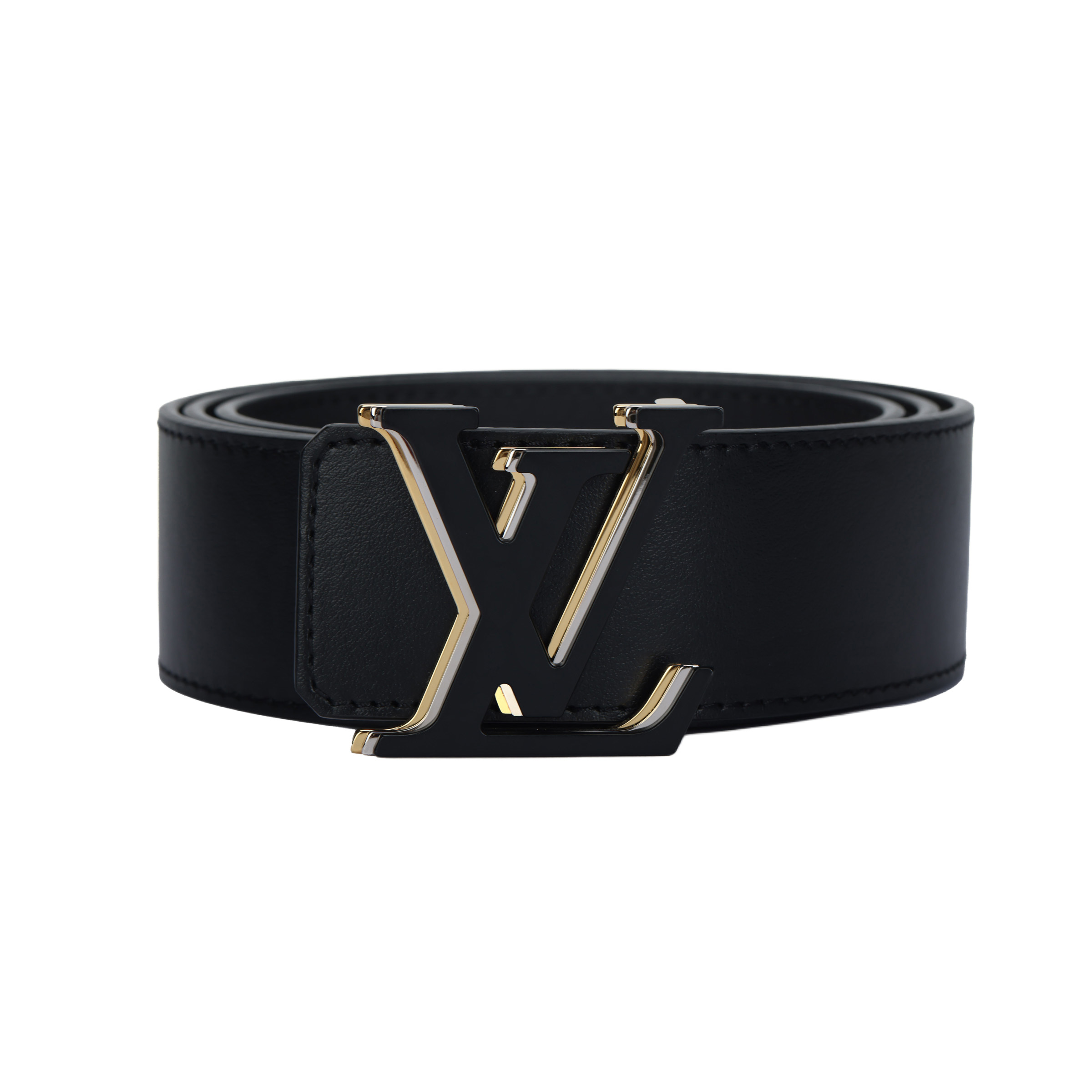 Louis Vuitton Classic Leather Belt Black 4cm Wide M0226