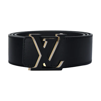 Louis Vuitton Classic Leather Belt Black 4cm Wide M0226