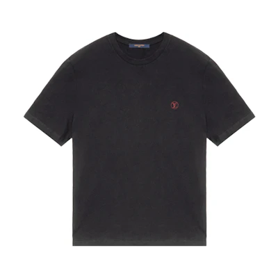 LOUIS VUITTON Classic Logo Cotton T-Shirt Black 1A1SA5