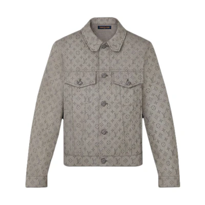 Louis Vuitton Classic Monogram Denim Jacket Brown 1A8FH0