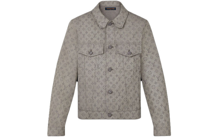 Order Louis Vuitton Jaket Denim Monogram Klasik Coklat 1A8FH0