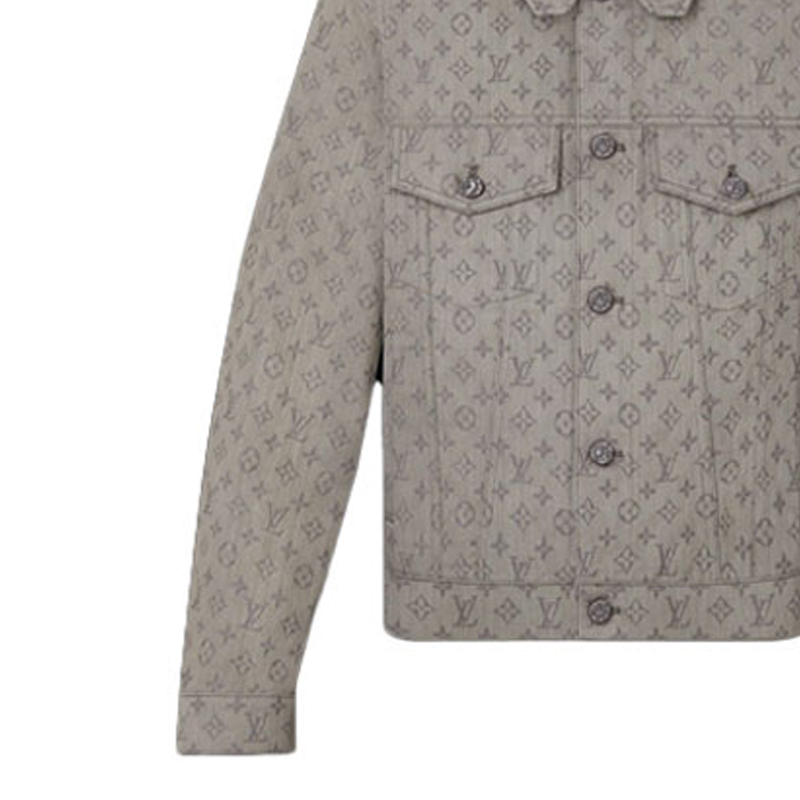 Details for Louis Vuitton Jaket Denim Monogram Klasik Coklat 1A8FH0