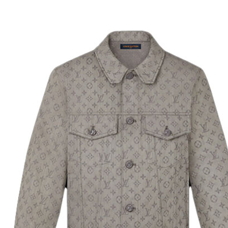 Sizing Louis Vuitton Jaket Denim Monogram Klasik Coklat 1A8FH0