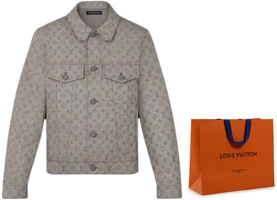 Louis Vuitton Classic Monogram Denim Jacket Brown 1A8FH0 Cheap Louis Vuitton Classic Monogram Denim Jacket Brown 1A8FH0