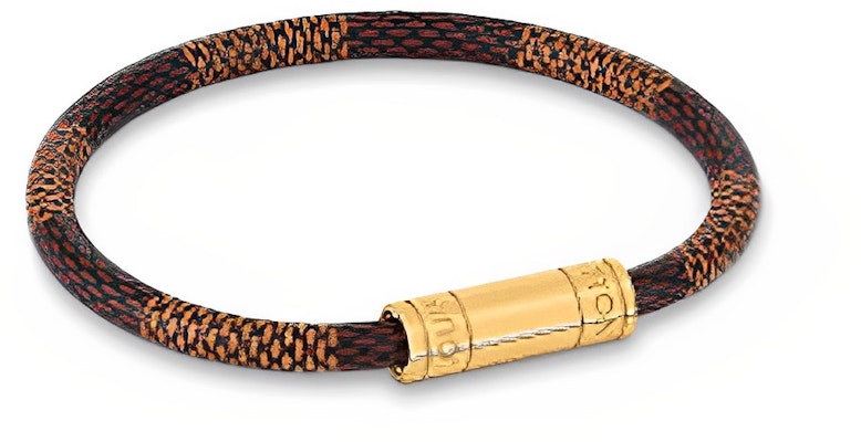 LOUIS VUITTON Gelang Logam Monogram Klasik Unisex Desain Pasangan Coklat M8137 Order LOUIS VUITTON Gelang Logam Monogram Klasik Unisex Desain Pasangan Coklat M8137