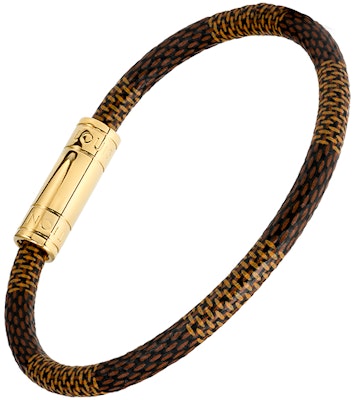 LOUIS VUITTON Gelang Logam Monogram Klasik Unisex Desain Pasangan Coklat M8137 Lookbook LOUIS VUITTON Gelang Logam Monogram Klasik Unisex Desain Pasangan Coklat M8137