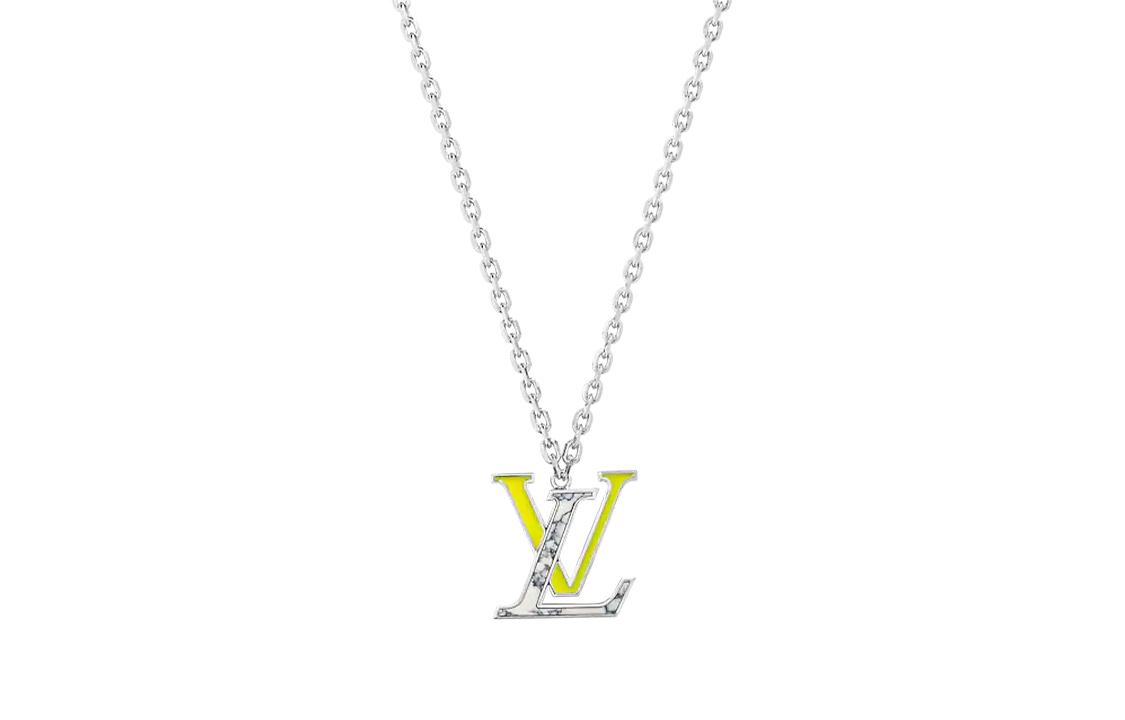 Louis Vuitton Color Blossom LV Colors Pendant Marble Metal Necklace Men. M00526 圖 2