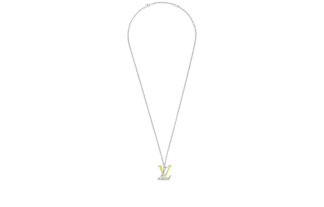 Louis Vuitton Color Blossom LV Colors Pendant Marble Metal Necklace Men. M00526 圖 3