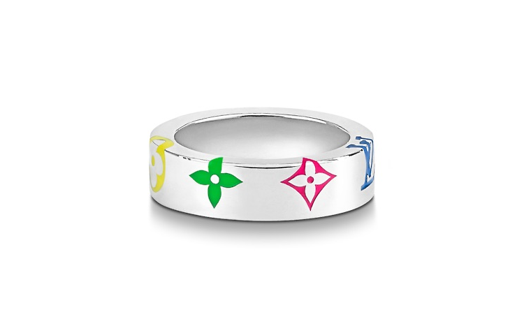 LOUIS VUITTON Colorful Metal Ring Unisex Couple Design. M0991L