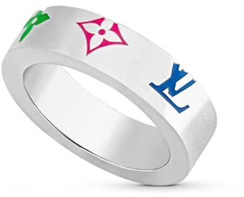 루이 비통 컬러풀 메탈 반지 유니섹스 커플 디자인. M0991L Lookbook 루이 비통 컬러풀 메탈 반지 유니섹스 커플 디자인. M0991L