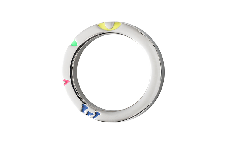 Details for 루이 비통 컬러풀 메탈 반지 유니섹스 커플 디자인. M0991L